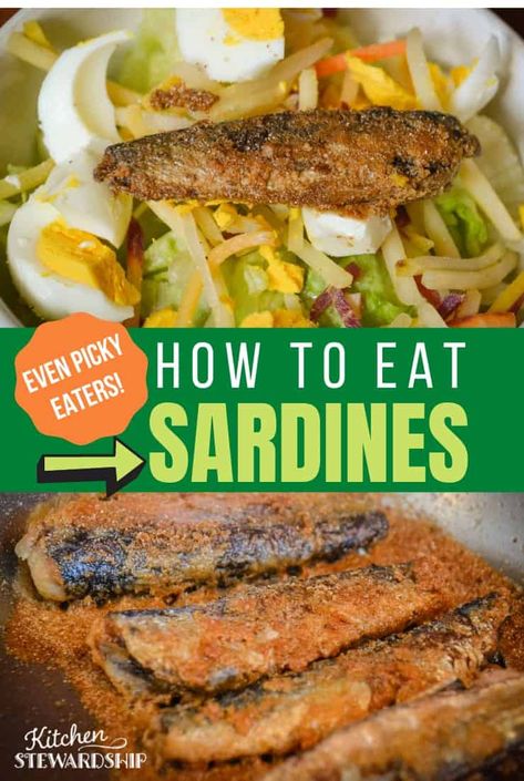 Grilled Sardines Recipe, Ways To Eat Canned Sardines, How To Eat Sardines Ideas, How To Eat Canned Sardines, How To Cook Sardines, Ways To Eat Sardines, Fried Sardines Canned, Recipes For Sardines, Sardine Recipes Canned Healthy