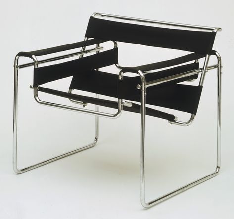 Marcel Breuer
Club chair (model B3)
1927–1928 Marcel Breuer Wassily Chair, Marcel Breuer Chair, Breuer Chair, Bauhaus Furniture, Bauhaus Chair, Wassily Chair, Walter Gropius, Interior Minimalista, Marcel Breuer