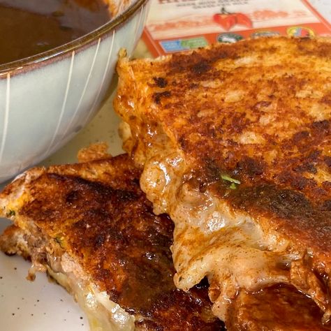 Burris Grilled Cheese, Birria Grilled Cheese, Sweet Potato Tacos, Grill Cheese Sandwich Recipes, Potato Tacos, Sandwich Ingredients, Adobo Sauce, Grilled Cheese Sandwich, Cheese Sandwiches