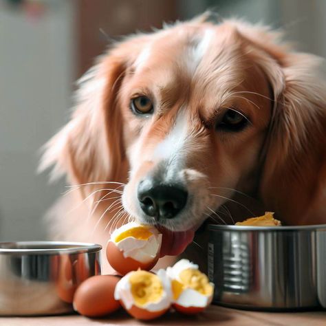 Can dogs eat eggs hard boiled - Image by Petsago Pet Shop Eggs For Dogs, Can Dogs Eat Eggs, Egg Allergy, Hard Boiled Egg, Source Of Protein, Dog Nutrition, Dog Allergies, Upset Stomach, Animal Nutrition