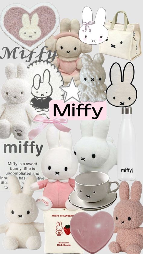 Miffy Collage, Miffy Poster, Pink Walpaper, Barbie Painting, Impressive Wallpaper, Simplistic Wallpaper, Wallpaper Cute, Sanrio Wallpaper, Iphone Wallpaper App