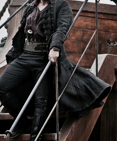 Captain Morgan | The Machiavellian Sea Captain Aesthetic Outfit, Pirate Captain Aesthetic Male, Steampunk Fantasy Aesthetic, Pirate Captain Aesthetic, Pirate Captain Outfit, Captain Hook Aesthetic, Captain Aesthetic, Pirate Man, Pirate Core