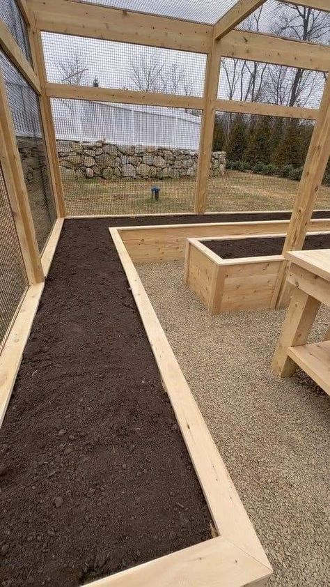 Enclosed Garden, Raised Vegetable Gardens, Exterior Modern, Garden Art Projects, Barbie Diy, Rustic Garden Decor, Garden Art Diy, Garden Layout, Rustic Gardens