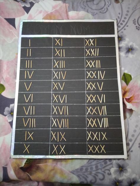 Roman number model, roman numeral, roman number, roman number project, match stick project, maths roman number project or model, roman numerals project, maths Roman Numerals Activity, Roman Counting, Number Roman, Roman Numerals Chart, Letters Activities, Maths Worksheet, Math Fact Worksheets, Roman Letters, Math Lab