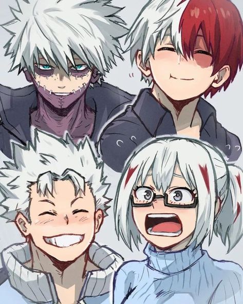 The Todoroki Family, Todoroki Family Fanart, Dabi Pictures, Todoroki Family, Black Cat Anime, Anime Siblings, Attack On Titan Comic, Hottest Anime Characters, My Hero Academia Shouto