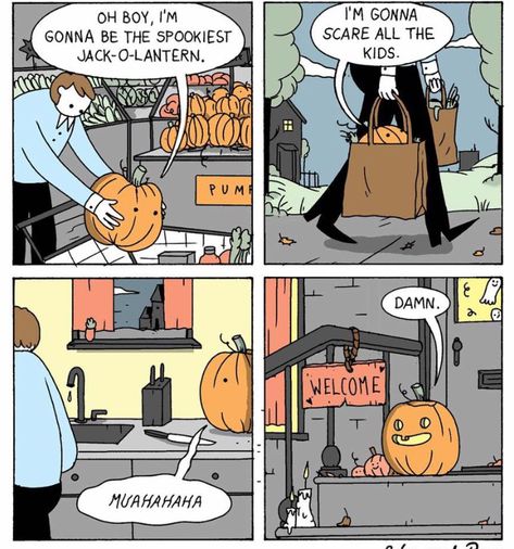 Witch Humor, Halloween Comics, Cartoon Pumpkin, Funny Witch, Dark Comics, Online Comics, Holiday Sweatshirt, Funny As Hell, Cute Comics