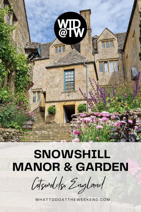 Tucked away in the beautiful village of Snowshill and just a short drive from the landmark town of Broadway in the Cotswolds, is Snowshill Manor - a 16th-century manor house and garden. This #NationalTrust spot provides the backdrop for a great day out, so why not pack a picnic and get exploring? Snowshill Manor, Snow Hill, Manor Garden, House And Garden, The Cotswolds, Beautiful Villages, National Trust, Uk Travel, Manor House