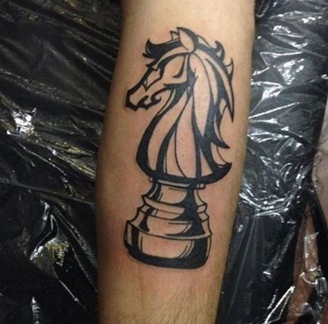 Chess Tattoos Chess Horse Tattoo, Knight Chess Piece Tattoo, Chess Knight Tattoo, Chess Piece Knight, Knight Tattoos, Chess Tattoos, Chess Horse, Chess Piece Tattoo, Chess Tattoo