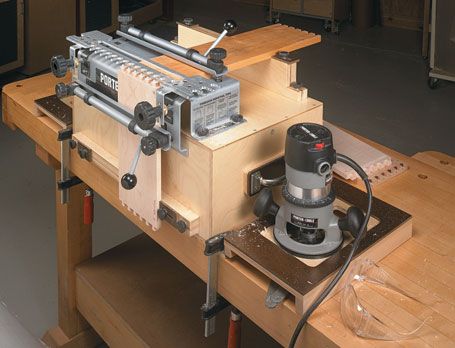 Portable Dovetail Jig Workcenter | Woodsmith Plans Redoing Kitchen, Woodsmith Plans, Diy Projects Plans, Mailbox Posts, Dovetail Jig, Router Jig, Router Tables, Woodworking Store, Dove Tail