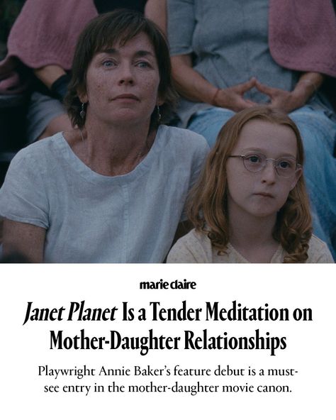 “‘Janet Planet’ is a humble comfort movie that makes humble emotions feel massive—and one of the best dramas of the year.” Written and directed by Pulitzer Prize-winning playwright Annie Baker (Circle Mirror Transformation, The Frick, Nocturna) and released by A24, the film is a must-see entry in the mother-daughter movie canon. With its arrival on streaming today, July 30, read our full review of the film at the link in bio. photos: @a24 Mother Daughter Movies, Janet Planet, Planet Movie, Comfort Movie, Mother Daughter Relationships, Pulitzer Prize, Circle Mirror, Prize Winning, Best Dramas