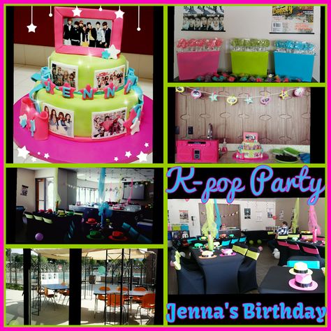 Pixidst173's Birthday / K-POP Jenna's 12 - Photo Gallery at Catch My Party K Pop Birthday Party Ideas, 12th Birthday Party Ideas, Kpop Birthday, Birthday Kpop, Pop Party, 12 Birthday, Bts Birthdays, 18th Birthday Party, 12th Birthday