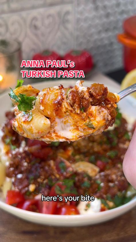 Recipes Anna Paul’s Turkish Pasta, Anna Paul Pasta, Anna Paul's Turkish Pasta, Anna Paul Turkish Pasta, Turkish Pasta Recipes, Turkish Pasta, Turkish Dinner, Anna Paul, Winter Dinners