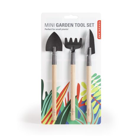 The Kikkerland Mini Garden Tool Set is the perfect companion for people who require intricate tools to look after their small plants. Seed Kit Packaging, Tool Packaging, Kit Packaging, Gardening Products, Interior Design Tools, Seed Kit, Tool Room, Garden Kit, Garden Wallpaper