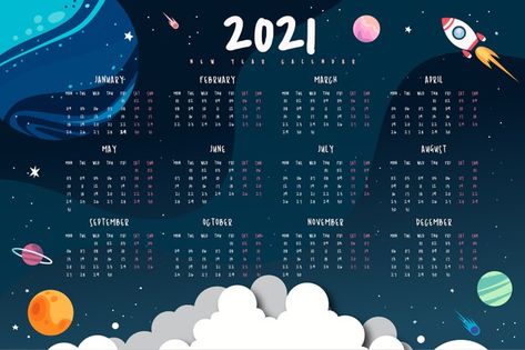 Space Calendar, Cartoon Space, Kids Activity Books, Learning Graphic Design, Haifa, Activity Book, Book Activities, Premium Vector, Graphic Resources