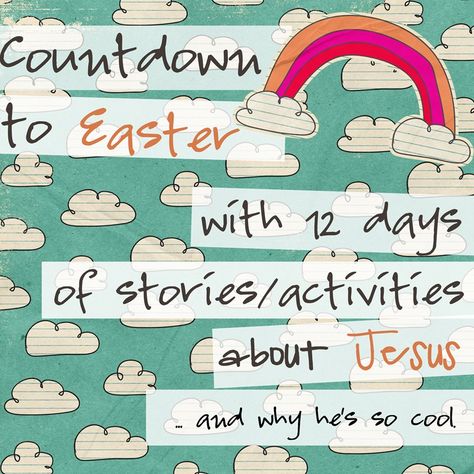 12 Day Easter count down activities Easter Stories, Easter Advent, Countdown Ideas, Easter Countdown, Resurrection Eggs, Countdown Activities, Easter Lessons, Easter Activity, Resurrection Day