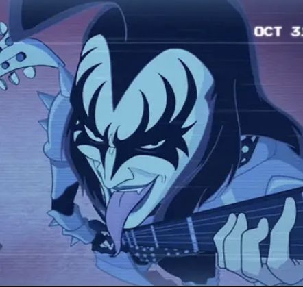 Scooby Doo Kiss Movie, Kiss Band Scooby Doo, Scooby Doo And Kiss, Kiss Band Pfp, Scooby Doo Pfp, Scooby Doo Kiss, Kiss Band Wallpaper, Kiss Pfp, Band Icons