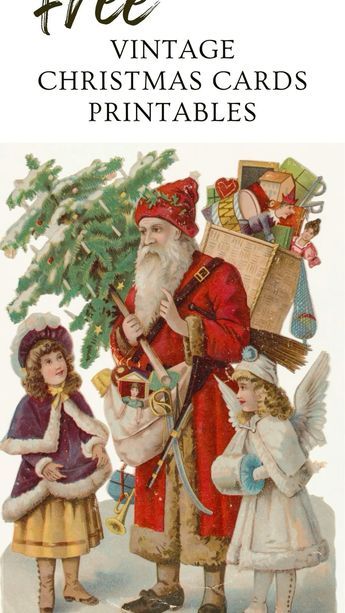 Get free vintage Christmas card printables for your holiday projects, from crafts to decor. No sign-up needed—just click and download to start creating! Victorian Christmas Cards Free Printable, Old Christmas Cards Vintage, Vintage Christmas Images Printables Free, Christmas Stamps Postage, Vintage Christmas Images Victorian, Free Vintage Christmas Printables, Free Christmas Printables Vintage, Christmas Fun Facts, Vintage Christmas Postcards