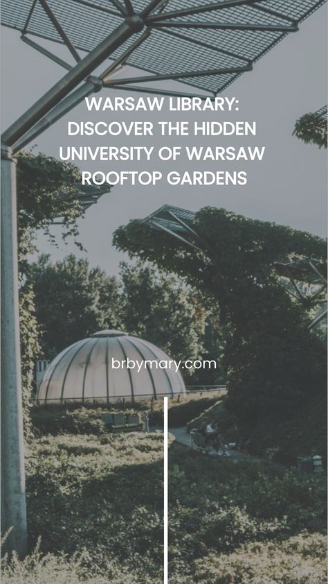 Use this guide to discover this incredible Warsaw University Library and the rooftop gardens. This is a Warsaw hidden gem that you shouldn’t miss! Warsaw University, Top Europe Destinations, Rooftop Gardens, Neon Museum, University Library, Europe Travel Guide, Roof Garden, Destin Beach, Hidden Gem