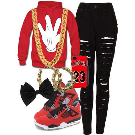 Yuup Red Lace-up Jordan Shoes For Casual Wear, Casual University Red Lace-up Jordan Shoes, Red Black White Outfit, Red Lace-up Jordan Shoes, Red Urban Style Sports Hoodie, Outfit Ideas Sporty, Red Jordan Hoodie, White Outfit Ideas, Free Runs