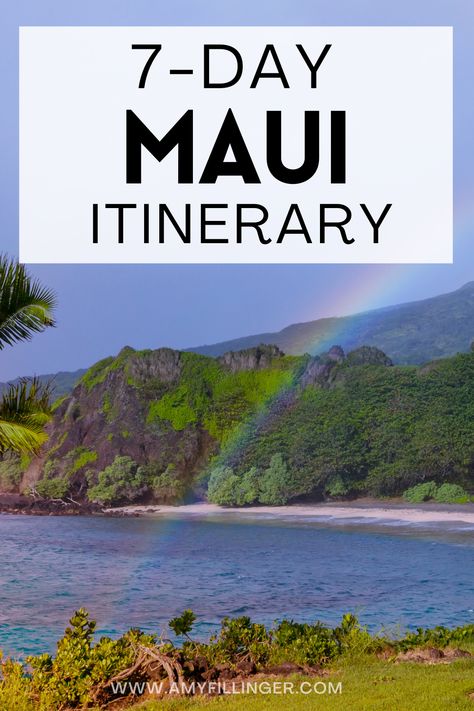 Here's a 7-day Maui itinerary to help you plan your Maui vacation. This one week Maui itinerary covers all the best things to do in Maui along with the best Maui activities, best places to eat in Maui, guide to snorkeling in Maui, the best beaches in Maui, and so many more Maui travel tips. Make sure to save this when planning a Hawaii vacation because you don't want to miss out on Maui #maui #mauihawaii #mauiitinerary #mauivacaiton Things To Do In Wailea Maui, Maui Itinerary 5 Days, Maui Must Do Activities, Things To Do In Maui Hawaii, Maui Excursions, Hawaii Honeymoon Packing List, What To Do In Maui, Maui Adventures, Best Beaches In Maui