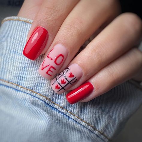 Xoxo Nails Designs, Xoxo Nails, Cartoon Valentine, Nails Valentine, Inspiration Nails, Valentine Nails, Beauty Nails Design, Nail Designs Valentines, Nail Designs Spring