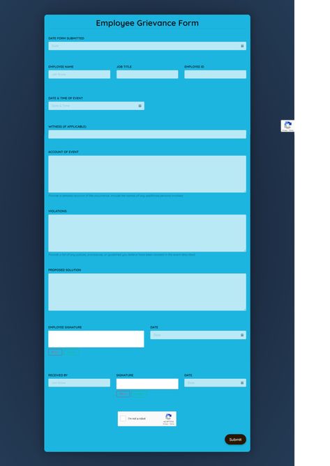 An employee grievance form is designed to allow employees who feel dissatisfied with the policies or actions of the company express their grievances Guarantor Form, Form Template, Online Form, Job Title, Letter Templates, Bar Chart, Feelings