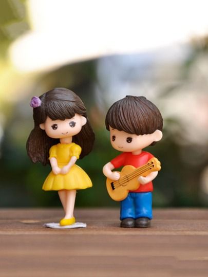 Fairy Boy, Bureau Decor, Guitar Boy, Couples Doll, Clay Pieces, Lovely Flowers Wallpaper, Boy And Girl, Fairy Dolls, Playing Guitar