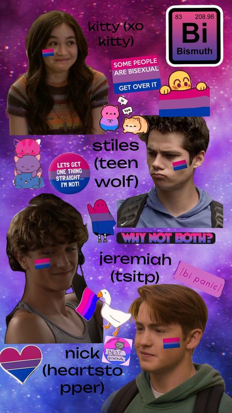 #bisexual #fiction #stiles #xokitty #teenwolf #kitty #heartstoper #tsitp #nick #jeremiah Bi Profile Pic, How To Come Out As Bi, Bi Art, Bi Aesthetic, Bisexual Aesthetic, Poly Couple, Tablet Samsung, Fun Easy Crafts, Fun Easy