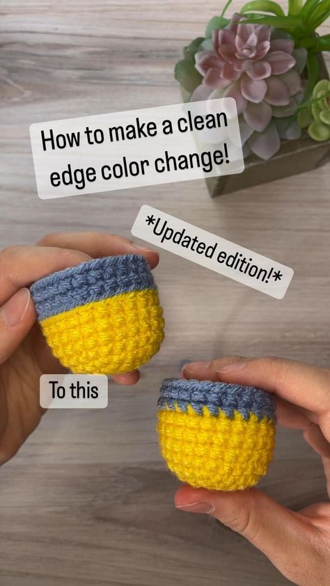 Projek Mengait, Change Colors In Crochet, Crochet Hack, Confection Au Crochet, Pola Amigurumi, Crochet Stitches Video, Crochet Stitches For Beginners, Fun Crochet Projects, Crochet Diy