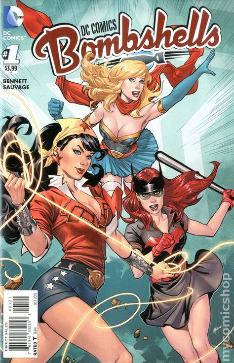 DC Comics Bombshells (2015) 1B Diy Comic, Dc Comics Bombshells, Art Dc Comics, Miss Hulk, Dc Bombshells, Univers Dc, Dc Collectibles, Arkham City, Arte Dc Comics