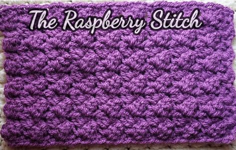 A one row repeat that works up really quickly Two Row Repeat Crochet, Stitch Crochet, Crochet Tutorial, Raspberry, Projects To Try, It Works, Foundation, The Creator, Knitting