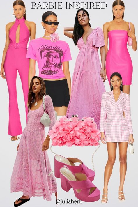 Barbie Inspired Outfits Pink Outfits Barbie, Cute Barbie Outfits, Barbie Outfits Pink, Barbie Themed Outfits, Barbie Inspired Outfits, Barbie Fits, Aesthetic Barbie, Cute Barbie, Barbie Aesthetic