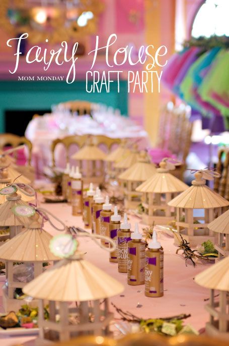 Mom Monday {Real Party, Fairy House Decorating} Fairy Princess Party, Woodland Fairy Party, Tinkerbell Birthday, Fairy Garden Birthday Party, Fairy House Crafts, Fairy Tea Parties, Tinkerbell Party, Fairy Garden Party, Fairy Garden Crafts