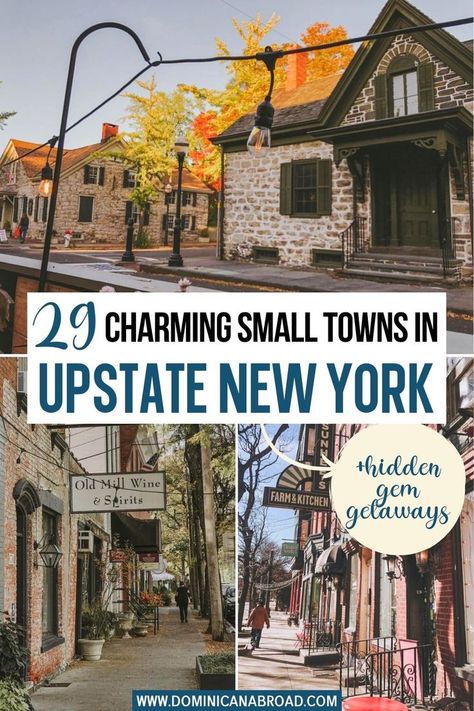 29 Charming Small Towns in Upstate New York State + Hidden Gem Getaways Hiking Upstate New York, Vacation In New York, Upstate New York Fashion, New York Adventures, Upstate New York Farmhouse, New York Fall Vacation, Upstate New York Road Trip, Places To Visit In New York State, Things To Do In Upstate New York