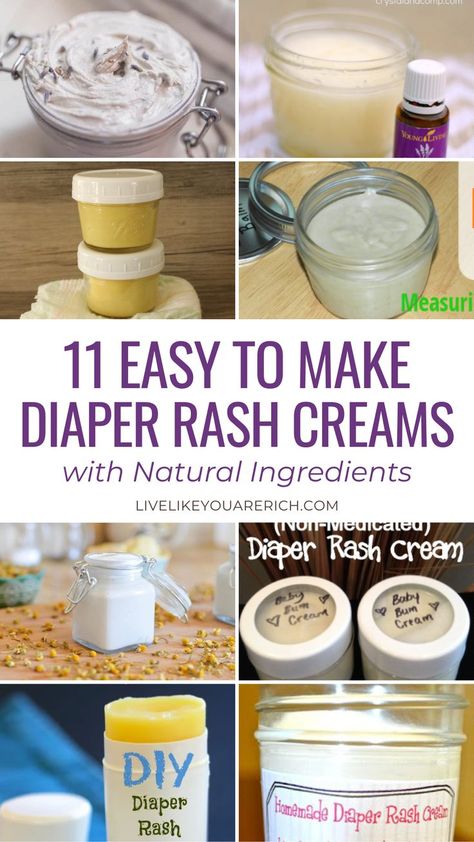 Explore 11 easy-to-make diaper rash cream recipes using natural ingredients. These DIY blends soothe and protect your baby's skin. Perfect for sensitive skin, each formula is carefully designed for effective, gentle relief and prevention of diaper rash. Natural Diaper Rash Remedies, Homemade Diaper Rash Cream, Diaper Rash Cream Recipe, Diaper Cream Recipe, Diaper Rash Remedy, Diy Body Butter, Rash Cream, Diaper Rash Cream, Cream Recipes