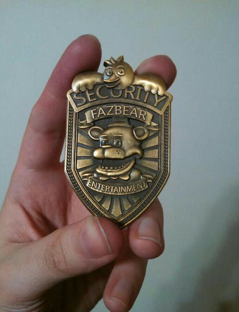 Fnaf Security Guard Badge, Fnaf Stuff To Buy, Fnaf Badge, Fnaf In Real Life, Night Guard, Security Badge, Good Horror Games, Fnaf Cosplay, Mike Schmidt