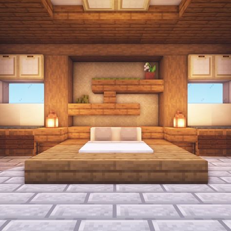 Bedroom Minecraft Ideas, Bedroom In Minecraft, Minecraft Interior Design Bedrooms, Minecraft Blueprint, Minecraft Wall Designs, Interior Design Minecraft, Bedroom Minecraft, Minecraft House Interior, Bedroom Ideas Minecraft