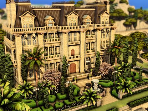 The Sims Resource - Luxury Palace Neoclassical House Layout, Sims 4 Royal Palace, Sims 4 Palace, Sims 4 Luxury House, Sims Family, Bloxburg Inspiration, Luxury Palace, Neoclassical House, The Sims 4 Lots