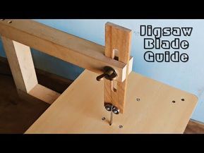 (539) Make A Jigsaw Table Blade Guide || Jigsaw Blade Support - YouTube Jigsaw Table, Youtube Traffic, Woodworking Jigsaw, Best Jigsaw, Jigsaw Blades, Tool Bench, Table Saws, Homemade Tools, Drill Press