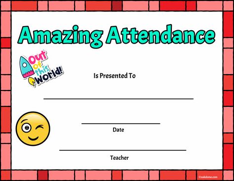 Free, Fast Student Award Generator | Amazing Attendance Award Best Attendance Certificate, Prek Rewards, Teacher Certificates, Reading Certificate, Preschool Certificate, School Award Certificates, Perfect Attendance Award, Reading Certificates, Perfect Attendance Certificate