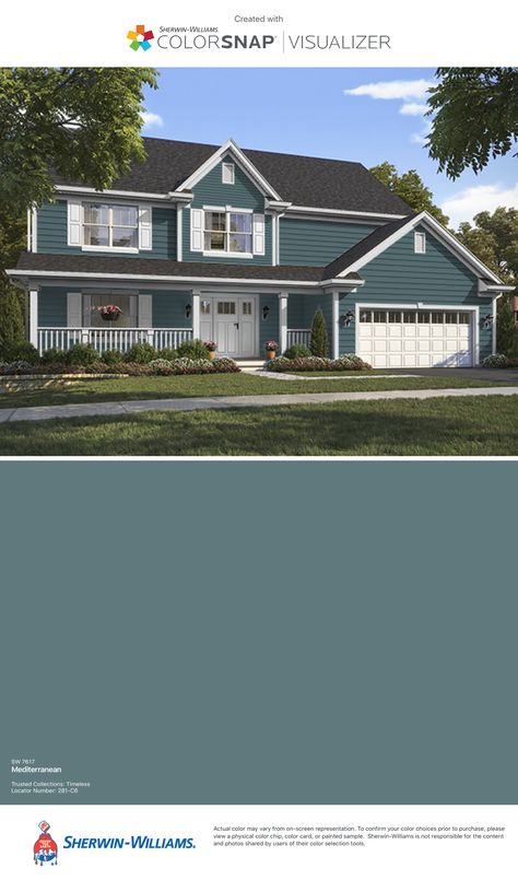 Exterior Paint Sherwin Williams, Grey Exterior House Colors, Shutter Colors, Gray House Exterior, House Paint Color Combination, Exterior House Color, Exterior Paint Color, Grey Houses, Grey Exterior