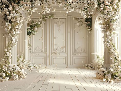 Wedding Aesthetic Background, Cute Background For Zepeto, Wedding Backgrounds, Wedding Photo Background, Wallpaper Wedding, Backdrops Photography, Backdrops Kids, Dream Wedding Reception, Wallpaper Background Design