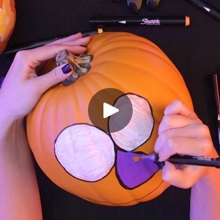 Pumpkin Decorating, Fall Crafts, Halloween Party, Markers, Halloween, Autumn Crafts