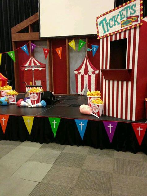 Banners I want Vbs Celebrate The Savior, Celebrate The Savior Vbs Decorations, Vbs Carnival Theme, Celebrate The Savior Vbs, Circus Theme Crafts, Carnival Vbs, Circus Vbs, Amusement Park Party, Circus Parade