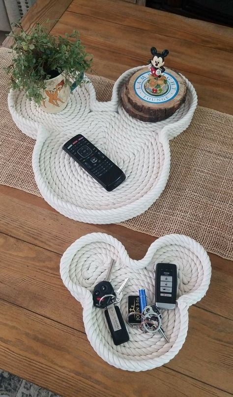 Tv Room Organization Ideas, Disney Themed Office Decor, Rustic Disney Decor, Mickey Mouse Wood Projects, Minimal Disney Decor, Mickey Mouse Macrame, Disney Inspired Room Decor, Disney Home Office Ideas, Disney Inspired Kitchen