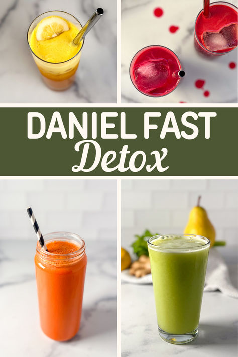 Daniel Fast Fast graphic with four juices. 21 Day Liquid Fast, Fasting Soup Recipes, Daniel Fast Prayers 21 Day, Daniel Fast Drinks, Liquid Fast Recipes, Daniel Fast Smoothies Recipes, Daniel Fast Soup Recipes, Daniel Fast Smoothies, Daniel Fast Soup