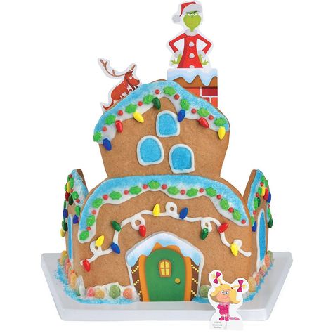 Whoville Gingerbread House, Grinch Gingerbread House, Whoville Houses, Whoville Christmas Decorations, Grinch Whoville, Grinch Birthday, Gingerbread House Kit, Gingerbread House Ideas, Gingerbread House Template