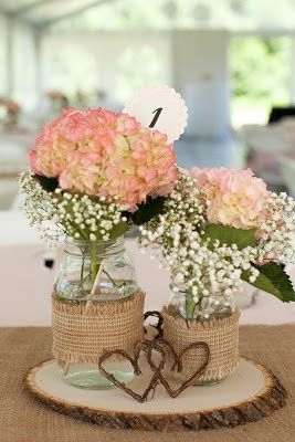 There’s a mason jar. Obviously a winner. | 11 DIYs For A Dreamy Wedding Deco Champetre, Wedding Simple, Simple Centerpieces, Reception Centerpieces, Rustic Centerpieces, Rustic Wedding Centerpieces, Rustic Bridal, Bridal Shower Rustic, Dreamy Wedding