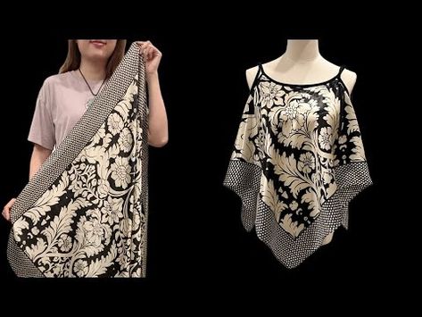 🌹 Awesome sewing ideas from a square piece - YouTube Pantalon Thai, Diy Tutu Dress, Long Umbrella, Easy Diy Clothes, Dress Patterns Diy, Easy Dress Sewing Patterns, Umbrella Skirt, Upcycle Sewing, How To Wear A Scarf