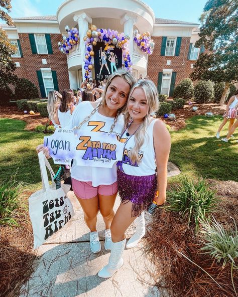 Hannah Montana Bid Day, Recruitment Themes, Theta Phi Alpha, Sorority Bid Day, Bid Day Themes, Spring 23, Sigma Alpha, Alpha Sigma Alpha, Zeta Tau Alpha